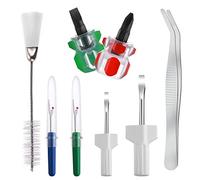 8 PCS Sewing Machine Cleaning Kit, Repair Machine Sewing Accessories Includes Sewing Machine Screwdriver Double Headed Lint Brush Tweezer Seam Rippers to Boost Machine Sewing Performance