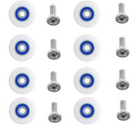 8 Pcs Shower Door Rollers, Bathroom Glass Door Rollers with Screws, Shower Door Replacement Part (29mm)