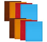 8 PCS Silicone Dehydrator Sheets with Edge 12 x 10 Inch, Nonstick Silicone Dehydrator Trays Mats, Multi-purpose Reusable for Jerky, Fruit, Meat, Herbs, Vegetables, Crackers (4 colors)