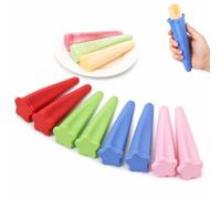 8 Pcs Silicone Ice Lolly Moulds Silicones, Ice Cream Moulds Popsicle | Mould Ices Pop Mould with Star-Shaped, Lollipop Ices Lollies Silicone Lolly, Lollys Maker for Homemade Lollies Cream