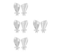 8 Pcs Silver Alloy Flower Holder Brooch Pin with Bouquet Clip