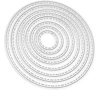 8 Pcs Silver Circle Cutting Dies for Card Making，Cutting Dies Cut Stencils for DIY Scrapbooking Photo Album Decorative Embossing Paper Dies for Card Making Templated