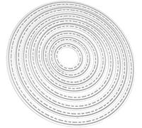 8 Pcs Silver Circle Cutting Dies for Card Making，Cutting Dies Cut Stencils for DIY Scrapbooking Photo Album Decorative Embossing Paper Dies for Card Making Templated