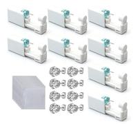 8 Pcs Silver Ear Piercing Gun Kit, Pain-Free Disposable Self Piercing Kit with Medical Grade Studs, Sterile & Safe Aseptic Ear Piercing Tool for Women, Men, Teens, Girls & Boys - Ideal for Home Use