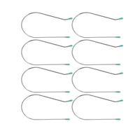 8 Pcs Silver Hot Curler Clips Replacement Kit, Hot Roller Clips Replacement, Hot Curlert Kit with Rollers Securing Pins, 2 Inch Replacement Styling Tools and Appliances
