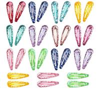 8 Pcs Small Multicolored Glitter Tic Tac Clips Designer Shiny Tic-Tac Hair Pins Glossy Metal Pins Hair Clip Pins Tik-Tak Clip Pin For Women Stylish Hair Accessories, Hair Styling Tool Tik Tak Clips 4