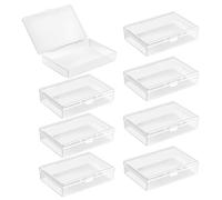 8 PCS Small Plastic Containers with Lids, Mini Rectangular Empty Small Plastic Box, Storage Box with Lid Bead Storage Box, Craft Storage for Items and Other Projects Schrauben Weglegen