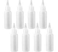 8 Pcs Small Squeeze Applicator Bottles 50ml Plastic Mini Empty Bottle for DIY Crafts Art Painting Multi Purpose