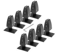 8 PCS Sneeze Guard Support Clamps, Adjustable Office Partition Clamp, Aluminum Desk Divider Clips, Plexiglass Partition Clip, Acrylic Panel Partition for Safety & Privacy