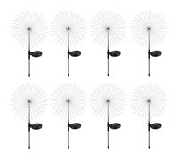 8 Pcs Solar Lights for Lawn, Dandelion Copper Wire String Lights, Outdoor Decor Lights, Waterproof Solar Fireworks Light with Stainless Steel Pole, Eight Modes, 90 LEDs, 4-Colors