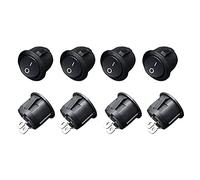 8 Pcs Solder SPST ON/Off Mini Boat Rocker Switch Toggle SPST Switch Small Switch Button for Switch Buttons