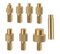 8 Pcs Soldering Iron Tips for Threaded Inserts, Brass Heat Set Insert Tips | Mixed M2 M2.5 M3 M4 M5 M6 M8, for Plastic 3D Printer Components and DIY Projects, Applicable Standard 936 Soldering Iron