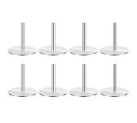 8 PCS Stainless Steel Cake Heating Core, 2 Inch Reusable Heating Rods for Cake Baking Supplies, Baking Tools Accessories for Professional Baker, Home Enthusiast, Ensure Cake Centers Baking Effect