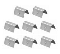 8 Pcs Stainless Steel Wind Deflector Clips, Secure Fitting Accessories for Side Windows, Compatible with Most Car Wind Deflectors, Easy to Install and Rust-Resistant for Long-Term Use (Silver)