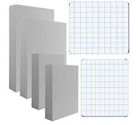 8 Pcs Stamping Foam Grey Moldable Foam with Acrylic Stamp Block Stamps Plastic Pad Cut and Dry Foam Stamping Foam Block for for Sculpture, Modeling, DIY Arts and Handicrafts Projects