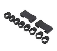 8 Pcs Steel Tongue Drum Finger Sleeves Silicone Drum Finger Pick Knocking Playing Finger Cover Drumstick Holder Storage Box for Percussion Instrument Handpan