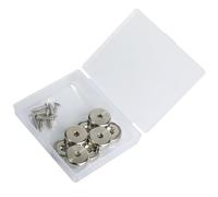 8 Pcs Strong Magnet,20x7mm Strong Magnet Hole Round Countersunk Hole Rare Earth Magnets 10kg 22LB Holding Force,Pot Magnets with 8 Metal Screws for Whiteboards Refrigerator Kitchen Wall