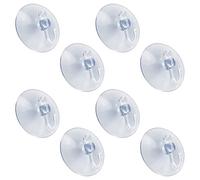 8 Pcs Suction Hooks, Clear Towel Hooks Window Suckers with Hooks Heavy Duty Max Holding 2 KG for Bathroom Door Kitchen Hanging