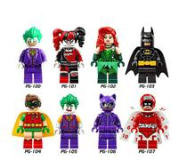 8 Pcs Superhero Series Mini Action Figure Assembling Building Block Model Toys Kids Fans Gift Minifigures Tabletop Collection