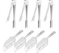 8 PCS Sweet Scoops and Tongs Set, Sweet Scoops for Pick n Mix, Ice Scoop and Sweet Tongs, Ideal for Cafes, Restaurants, Grocery Stores, Birthday Parties, Weddings, Thanksgiving, Beach Parties
