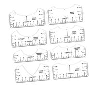 8 Pcs T Shirt Ruler Guide Alignment Tool for All Sizes T Shirts Hot Press Women White