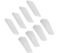8 Pcs Table Wedge Clear Shim, Plastic Shims Levelers Adjustable Blocks Furniture Wedges, Leveling for Hot Tub Toilet Restaurant Appliance Door Stops