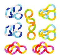 8 Pcs Tangle Fidget Toys - Twist and Fiddle Sensory Aids to Relieve Anxiety, Stress & ADHD, Boost Focus and Keep Kids Calm - Engaged & Entertained Anytime