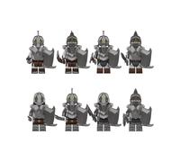 8 Pcs The Lord of the Rings Mini Action Figure Assembling Building Block Model Toys Kids Fans Gift Minifigures Tabletop Collection