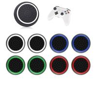 8 Pcs Thumb Grips Compatible with PS5 and PS4 Controller Controller Grip Silicone Cover Joystick Protection Attachments Game Controllers, Convex and Concave Raised Dots and Studded Design