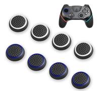 8 PCS Thumb Grips Silicone Controller Caps Replacement Non-slip Controller Grips Comfortable Game Joystick Caps Compatible with PS5 PS4 PS3 PS2 Xbox One Xbox 360 Switch Pro