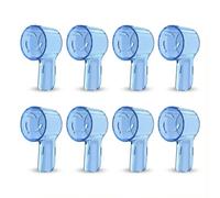 8 Pcs Toothbrush Head Covers Compatible with Oral-B iO & Round Electric Toothbrush Heads, Breathable Dustproof Travel Caps, Toothbrush Head Protectors for Travel,(Blue)