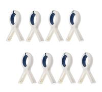 8 Pcs Towel Clips Beach Pegs Large Strong Grip Clothes Pegs Soft Grip and Non-slip Wave Design Clothes Pegs for Clothes Drying Windproof Laundry Sun Lounger Blankets(Blue)
