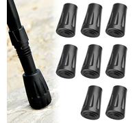 8 Pcs Trekking Pole Tips,Replacement Rubber Tips,Walking Stick Caps,Rubber Ferrules for Trekking Poles Hiking Sticks Canes
