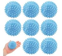 8 Pcs Tumble Dryer Balls | Reusable Energy Saving Silicone Laundry Balls for Faster Drying and Reducing Creases, Prevent Clothing from Getting Tangled(Blue Dryer Balls)