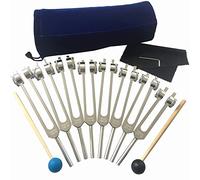 8 Pcs Tuning Fork Set, Perfect For Healing, Sound Therapy, DNA Repair, With Silicone Hammer Cleaning Cloth And Bag, Gift For Buddhists Yoga Teacher Sound Healer