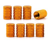 8 pcs Tyre Valve Caps for Dacia Duster 2 (II) HM I 2018-2024 Dust Caps,Aluminium Alloy Tyre Valve Cap for Cars,SUVs,Bicycles,Motorcycles,Trucks | Corrosion Resistant,Orange