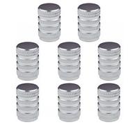 8 Pcs Tyre Valve Caps, Stem Dust Caps,Car Tire Valve Stem Caps,Universal Aluminum Tire Valve Cap Valve Covers Replacement for Cars,Bike, Motorcycles, Silver