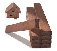 8 Pcs Unfinished Wood Planks, 20 x 5 x 1cm Rectangle Hardwood Timber Planking Wooden Planks Carving Wood for Whittling DIY Supplies Engraved Home Decor