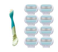 8 PCS Venus Razor Blades,Women's Razor Blade Refills,Replacement Razor Blades for Bathroom Beach,Party Gifts Extra Smooth Shave Washable Easy,Compatible with Gillette Venus Smooth Razor