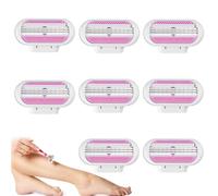 8 PCS Venus Razors for Women Refill, Replacement Venus Razor Blades Compatible with Venus Gillette, 3 Layer Blade & Pivoting Head Design for Extra Smooth Shaving, Effortless Sliding, Easy to Replace