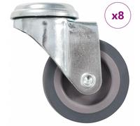 (8 pcs) vidaXL Bolt Hole Swivel Casters Moving Wheel Trolley Caster Furniture Caster