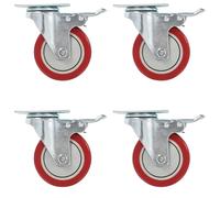 vidaXL 8 Pcs Swivel Casters 100 Mm