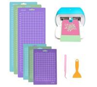 8 PCS Vinyl Joy Mats - Joy Mat Joy Accessories - 4.5" x 12" & 4.5" x 6.5" Extra Mats，for Vinyl(StandardGrip, LightGrip, StrongGrip) with Free Scraper & Tweezers