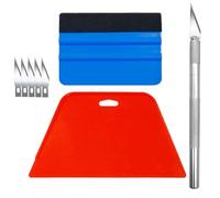 8 Pcs Vinyl Wrap Tools Kit, Wallpaper Smoother Tool for Peel and Stick Wallpaper, Wallpaper Tools for Vinyl Wrap, Including Scutter, Replace The Blade and Smoother, Car Wrapping and Contact Paper