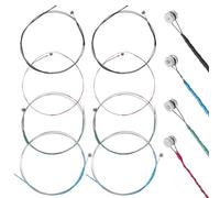 8 PCS Violin Strings Full Set, Universal Carbon Steel Copper Wound with Copper-Plated Ball End for Instruments 4/4 3/4 1/2 1/4 Violin