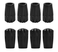 8 Pcs Walking Stick Caps Walking Pole Rubber Tips Trekking Pole Tip Protectors Rubber Alpenstock Head Cover, Replacement Rubber Tips End for Hiking Stick Walking Trekking Poles Protectors