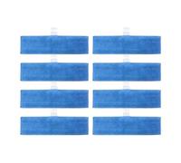 8 Pcs Washable Reusable Microfibre Mop Cloths ，Compatible for Polti Moppy， Steam Engine Household Cleaning Accessories
