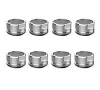 8 Pcs Water Saver Spout Filter Mesh Tap Head Faucet Aerator Replacement Parts Insert Nozzle Kitchen Bathroom Shower Sink Basi 24mm Tool Regulator Flow Silver 8Pcs 24mm