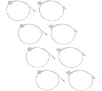 8 Pcs White Aerosol Nozzle w/ 19.69in, 360 Degrees Extension Hose for Male Stem Spray Cans Fluid Auto Car Nozzle Film 4.5mm Extension H3C9 Body Repair Paint Spray Guns