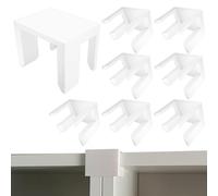 8 Pcs White Bookcase Connector Fits IKEA Billy Bookshelf, Alignment Clip